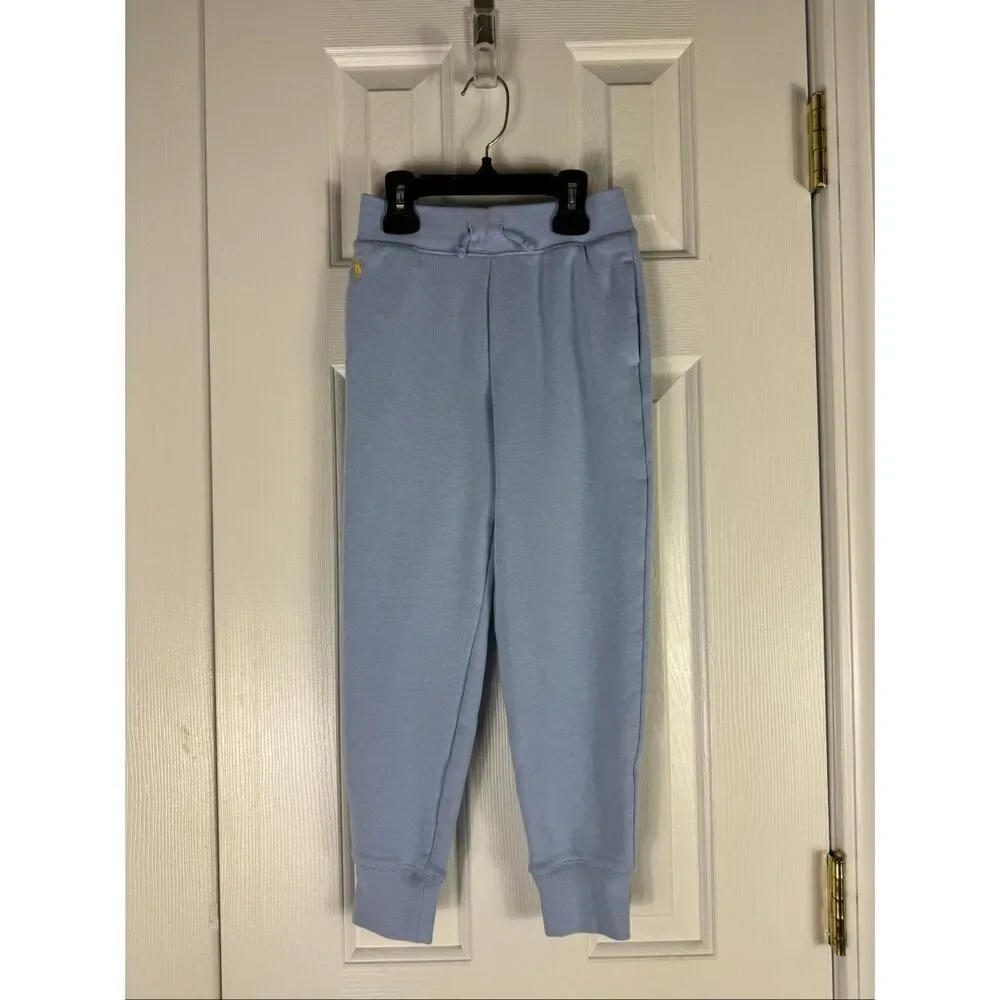 NWT Polo Ralph Lauren Kids Blue Joggers Size Small 7